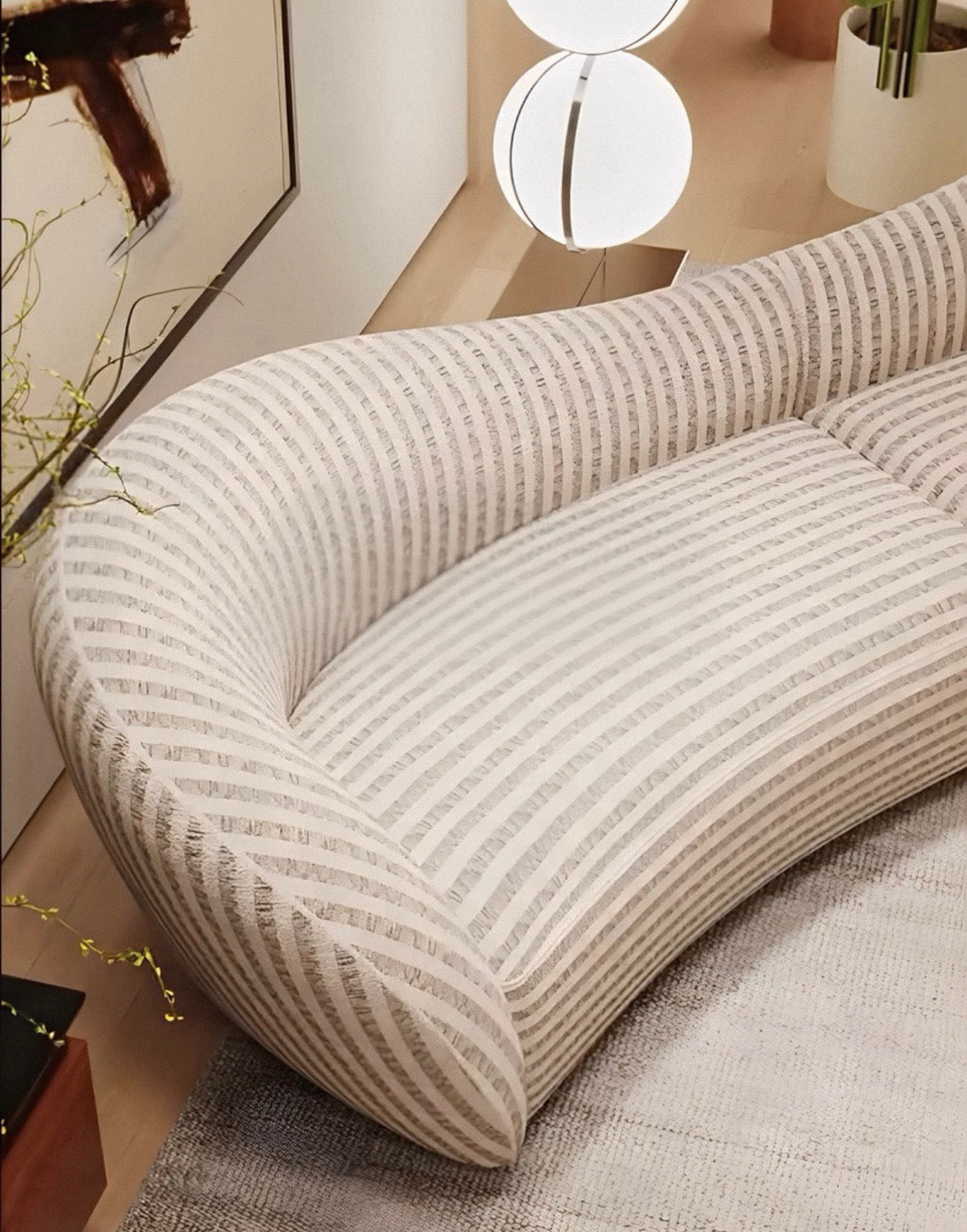 Zasper Scratch Resistant Curve Sofa