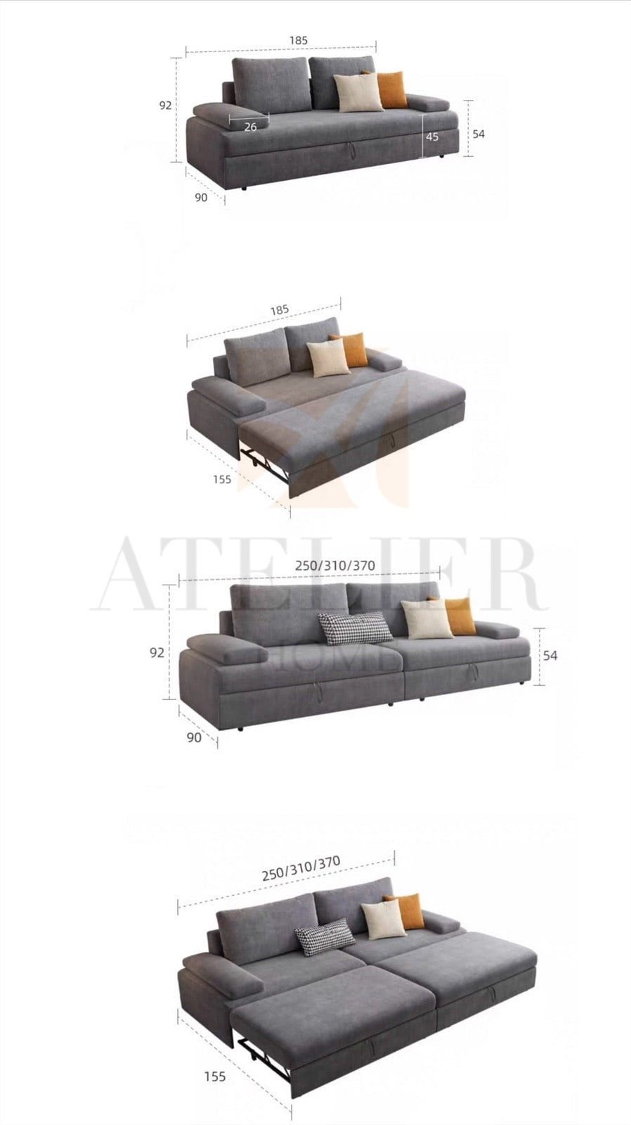 Nick Scratch Resistant Sofa Bed
