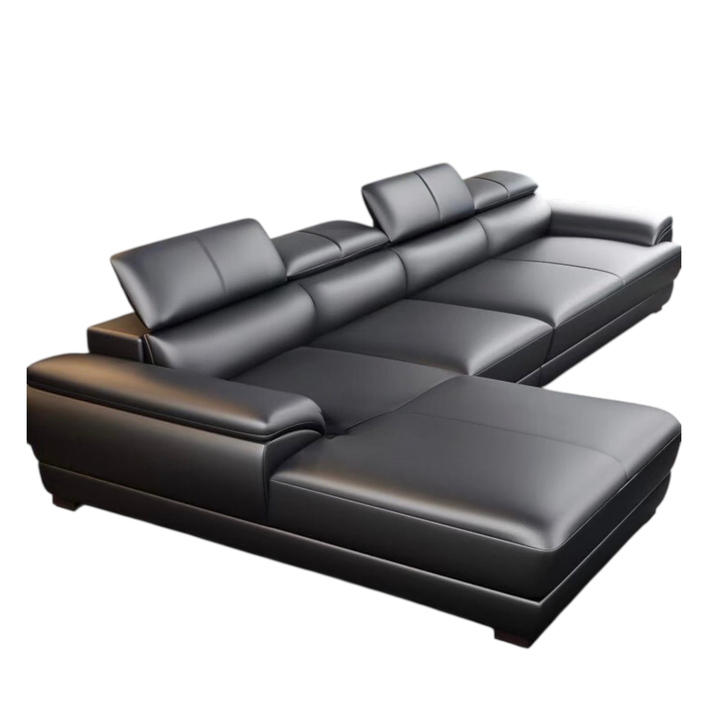 Elias Sectional Genuine Leather Sofa