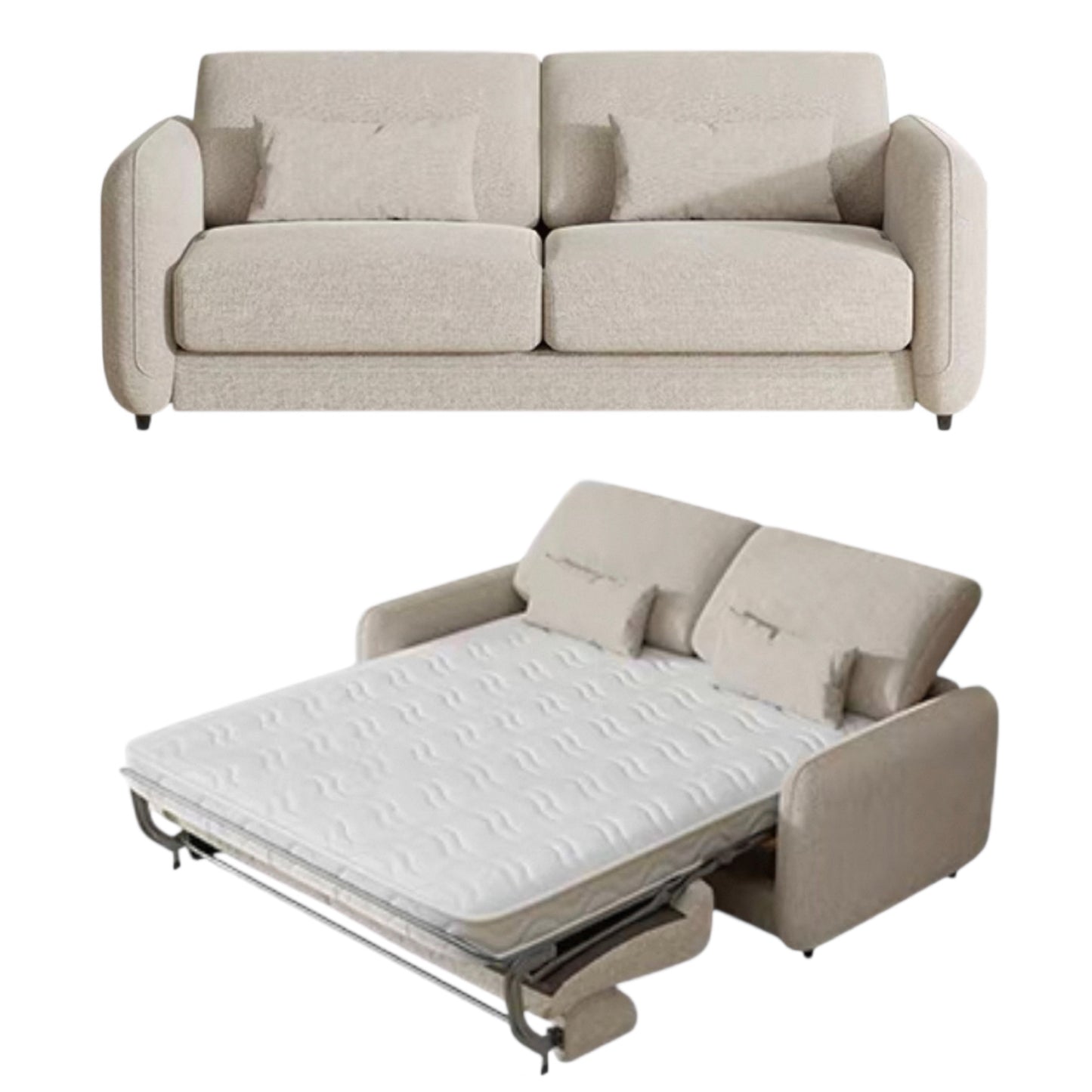 Sophia Foldable Sofa Bed with Mattress