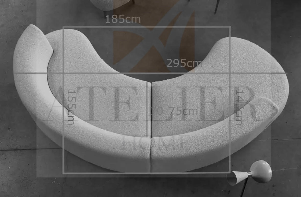 Alexis Boucle Curve Sofa