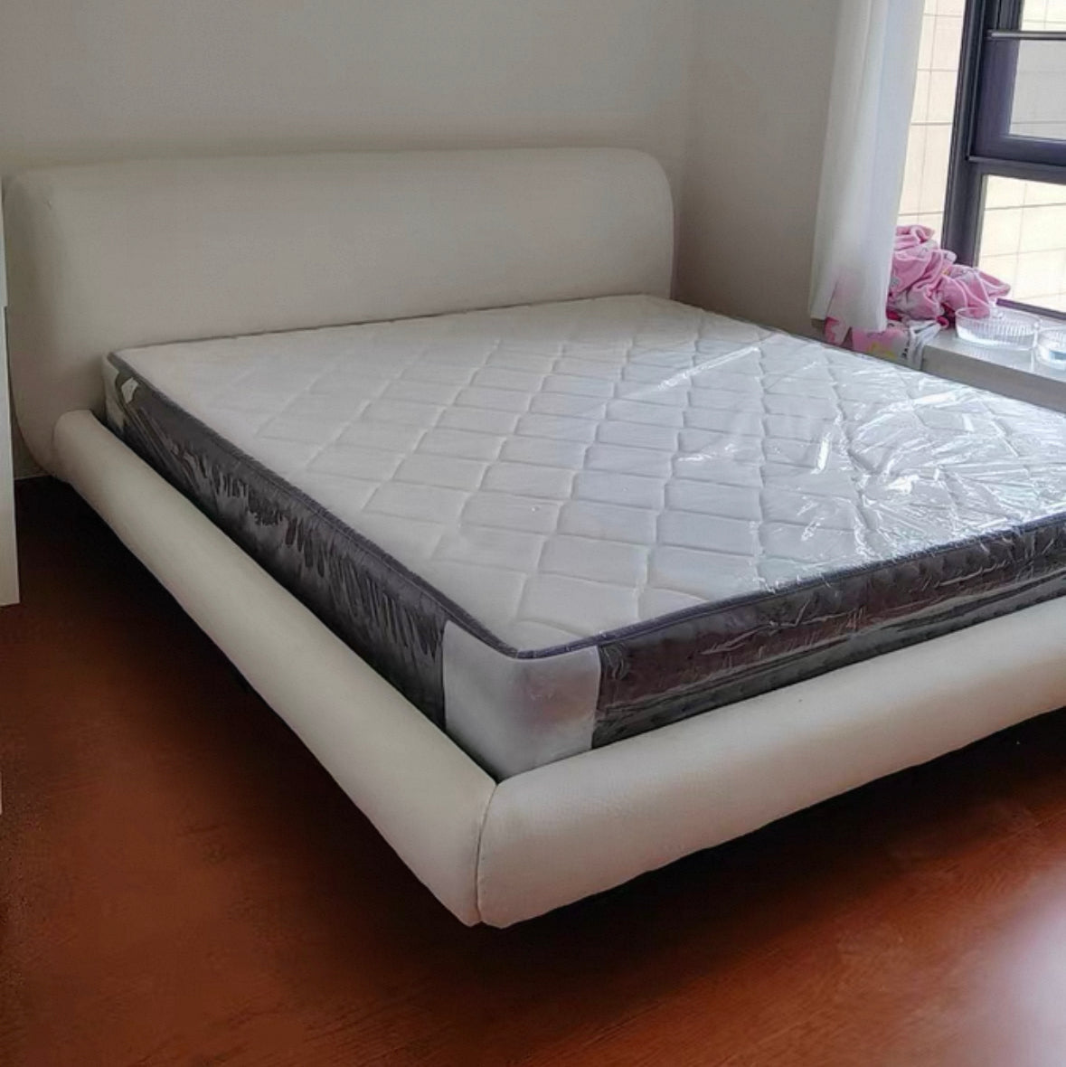 Remi Boucle Floating Bed Frame