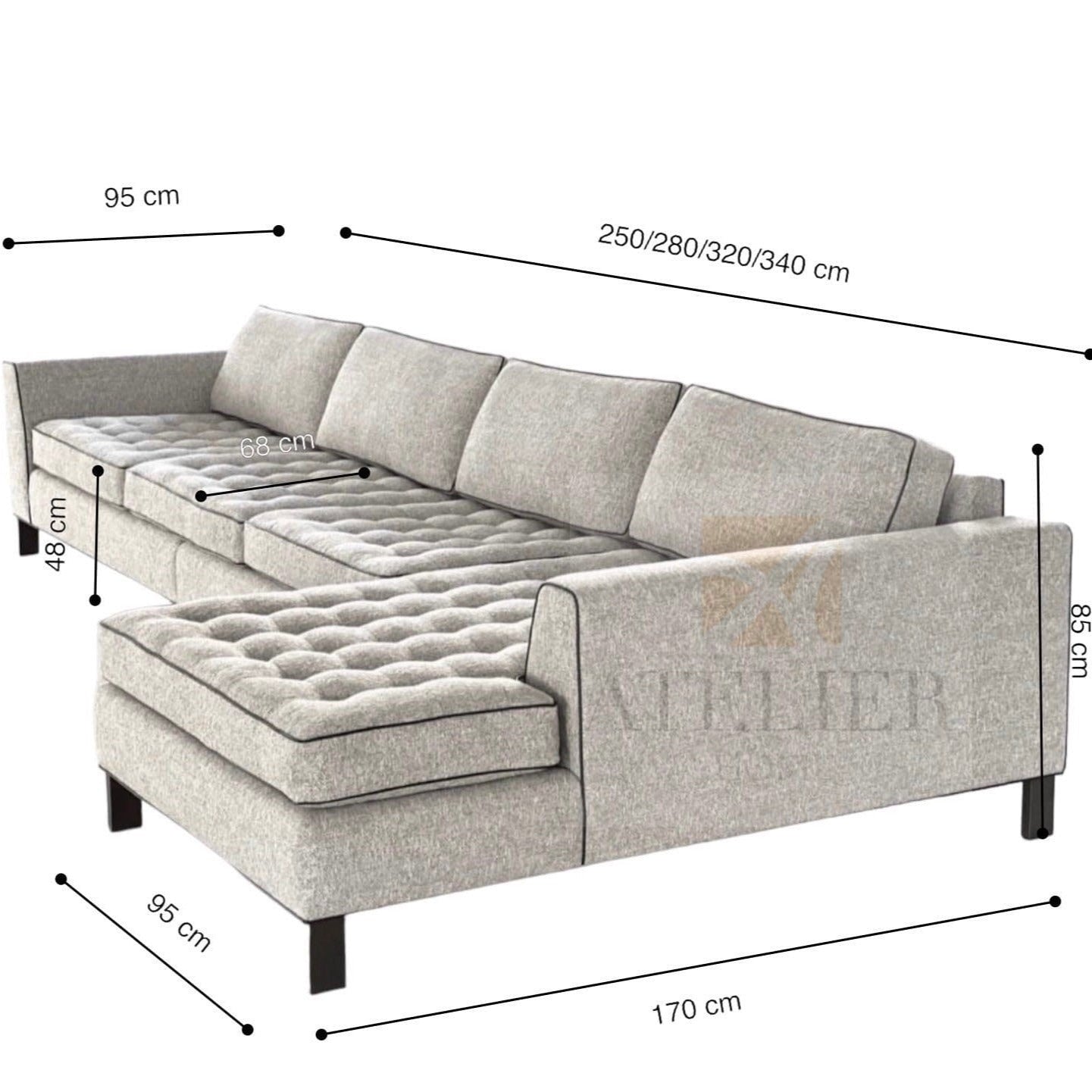Hensel Sectional L-shape Sofa