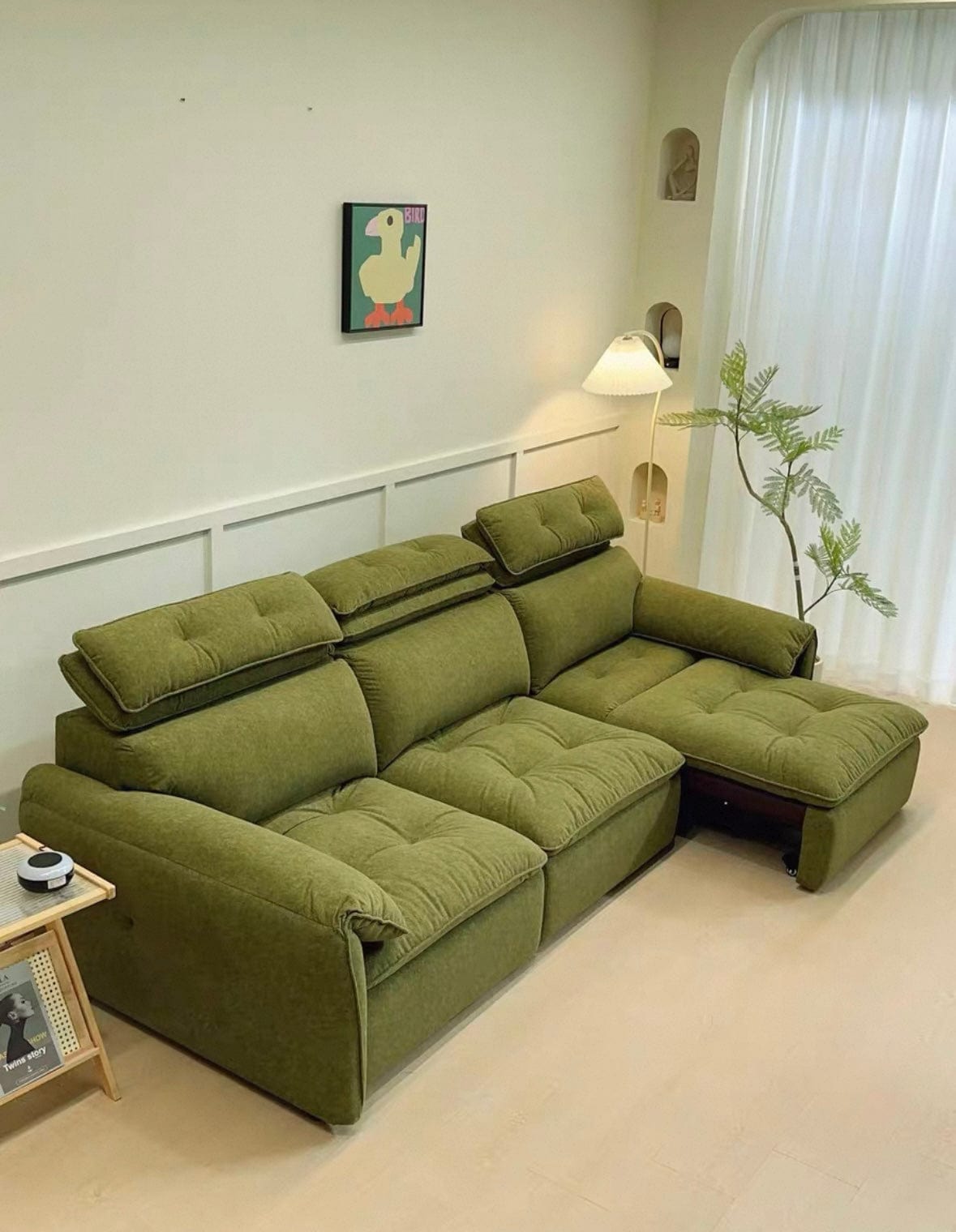 Greken Scratch Resistant Electric Extendable Sofa Bed