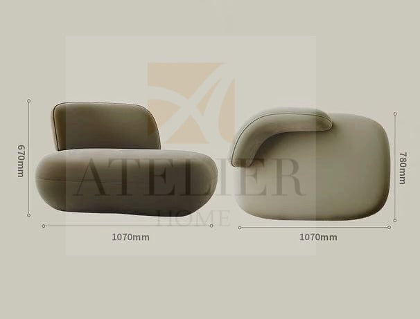 Orca Designer Curve Armchair