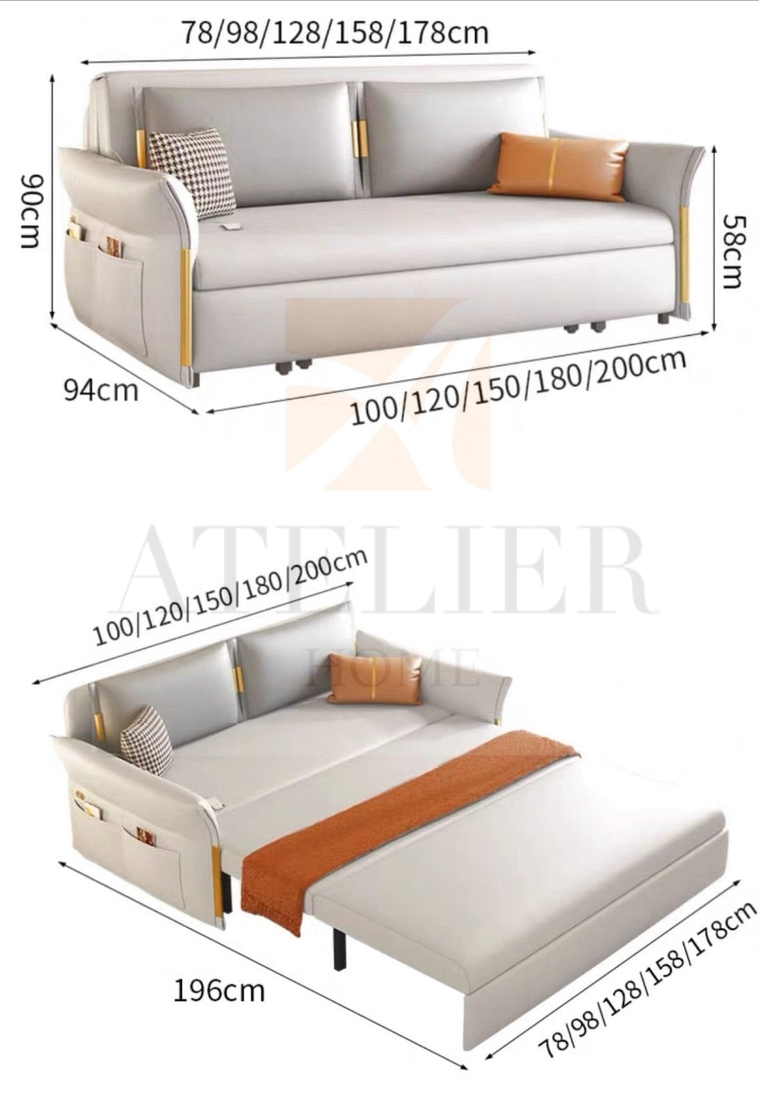 Kristen Electric Sofa Bed