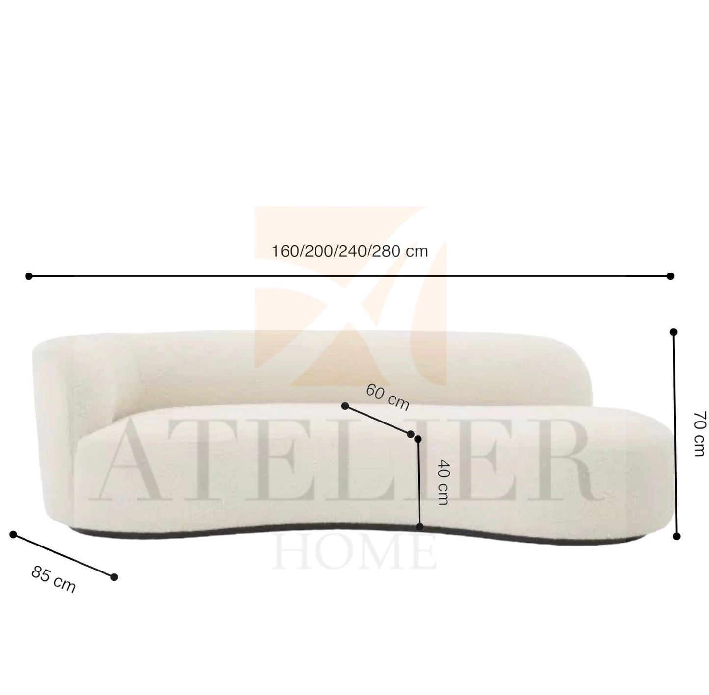 Renzo Curve Sofa