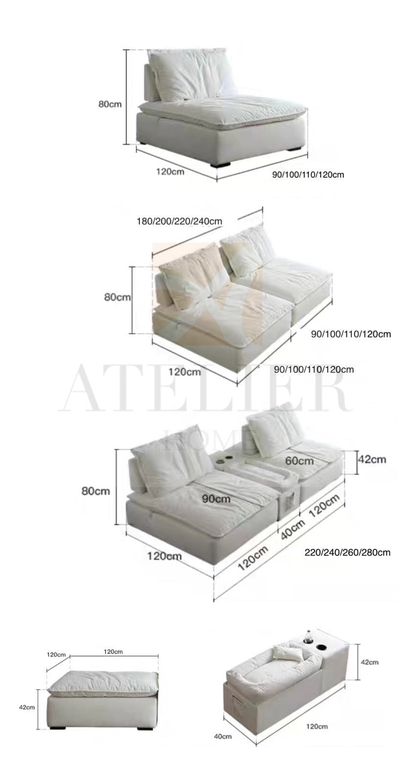 Joan Boucle Slider Sofa