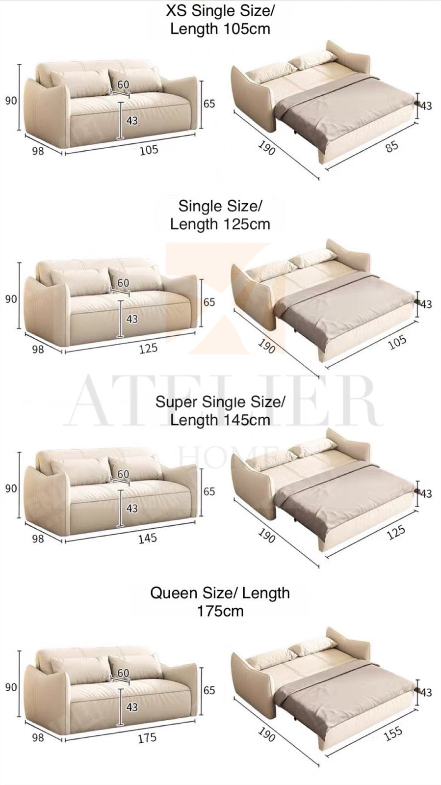 Vania Electric Sofa Bed