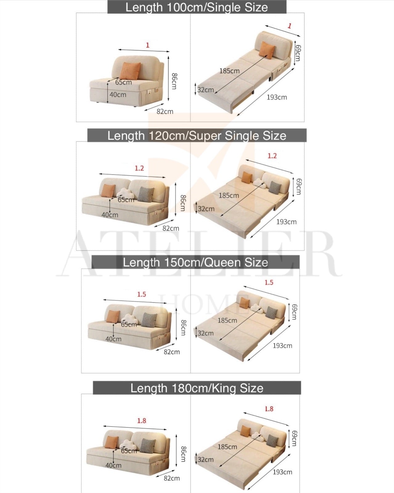 Perry Scratch Resistant Storage Sofa Bed
