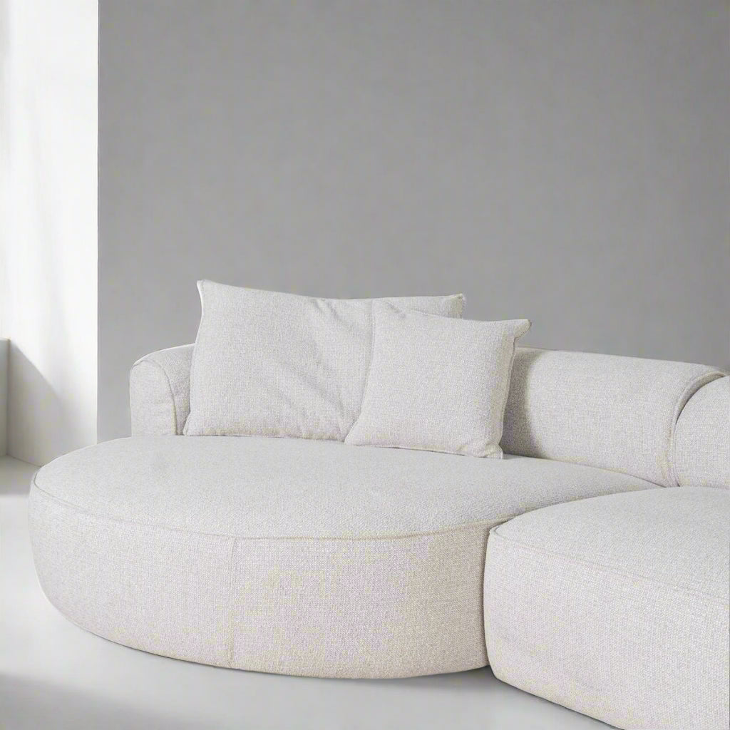 Reikson Sectional Round Chaise Sofa