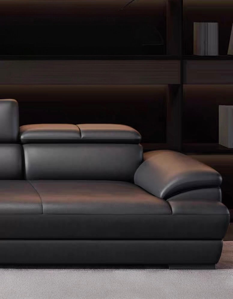 Elias Sectional Genuine Leather Sofa