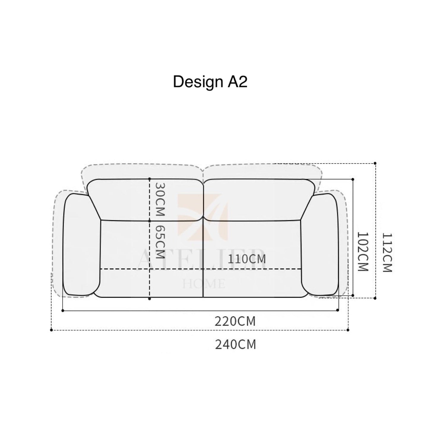Floria Scratch Resistant Adjustable Backrest Sofa
