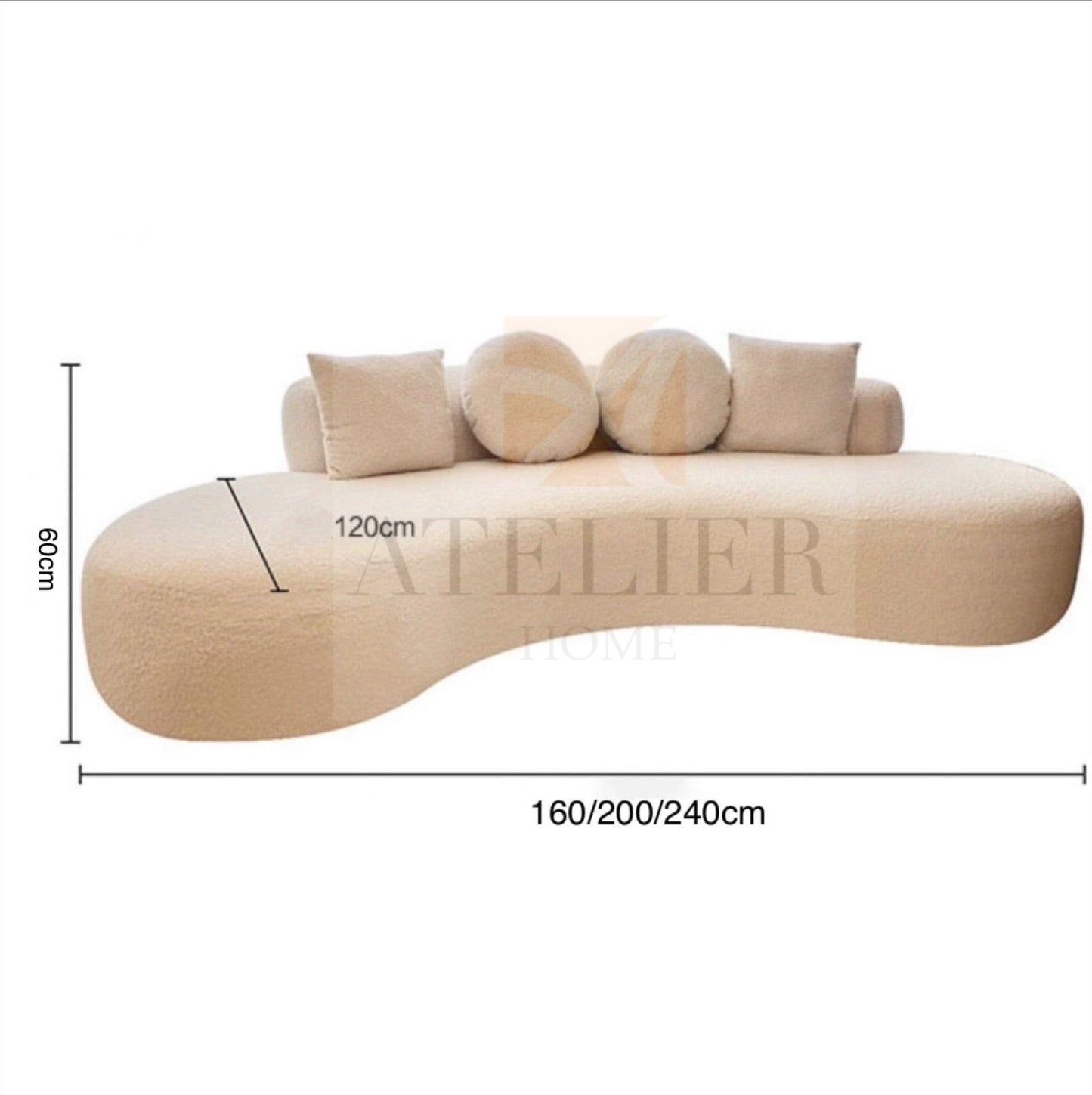 Arianna Performance Curve Sofa