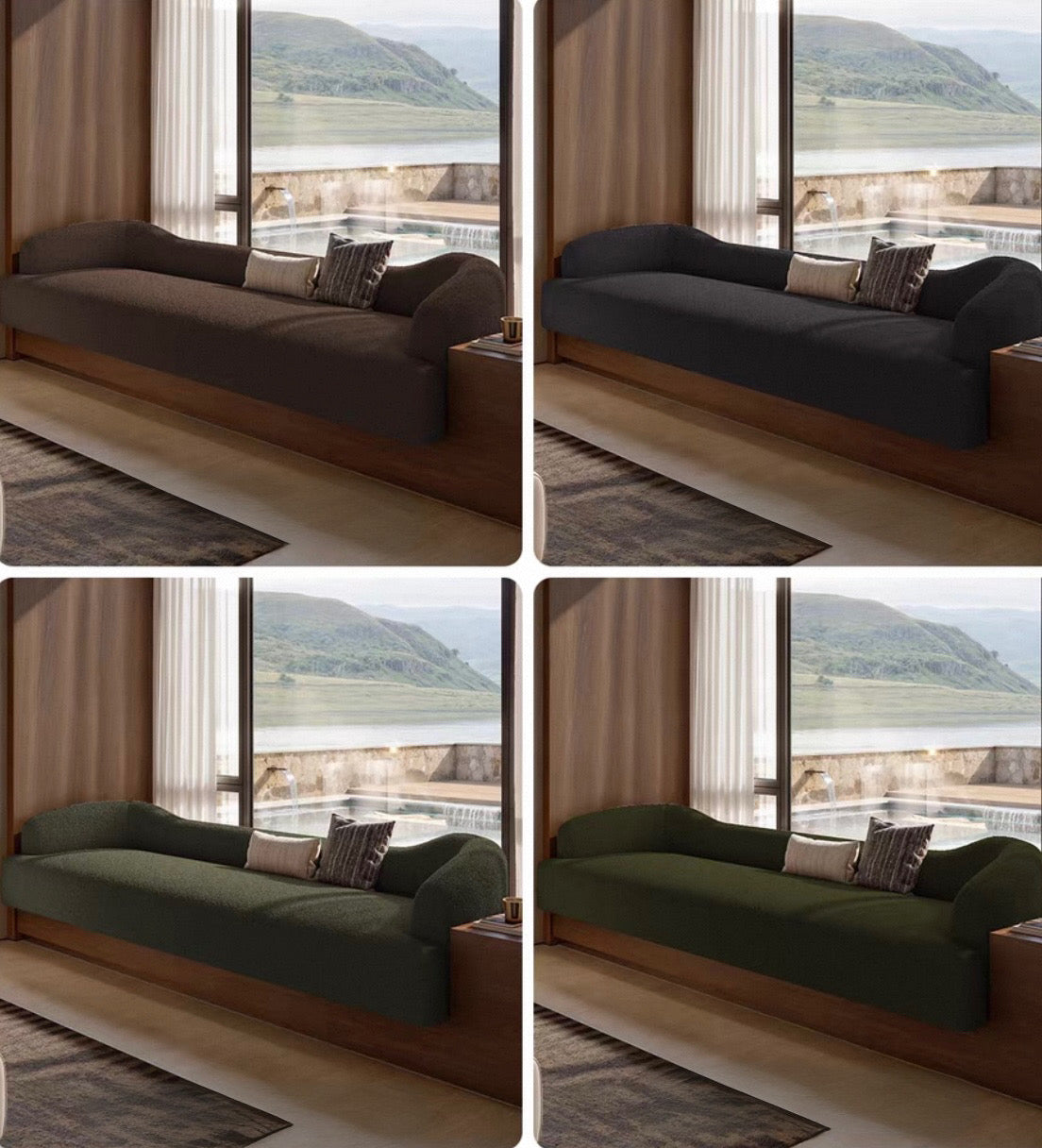 Morelles Customise Bay Window Curve Sofa