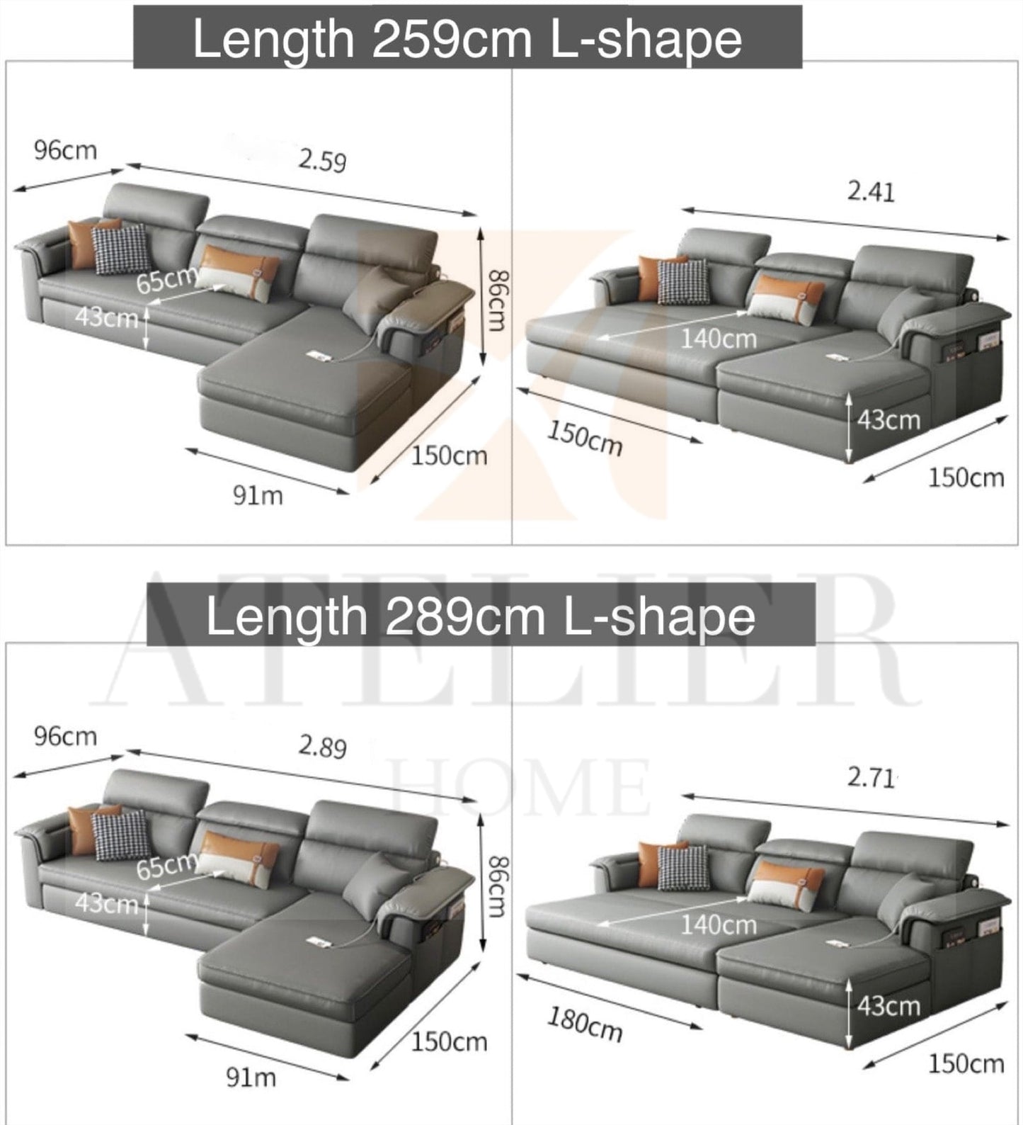 Ascott Scratch Resistant Sofa Bed