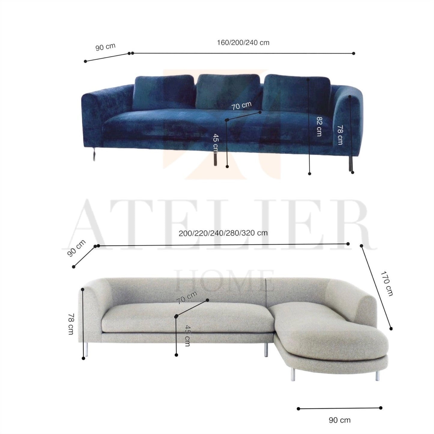 Escalla Scratch Resistant Sectional Sofa
