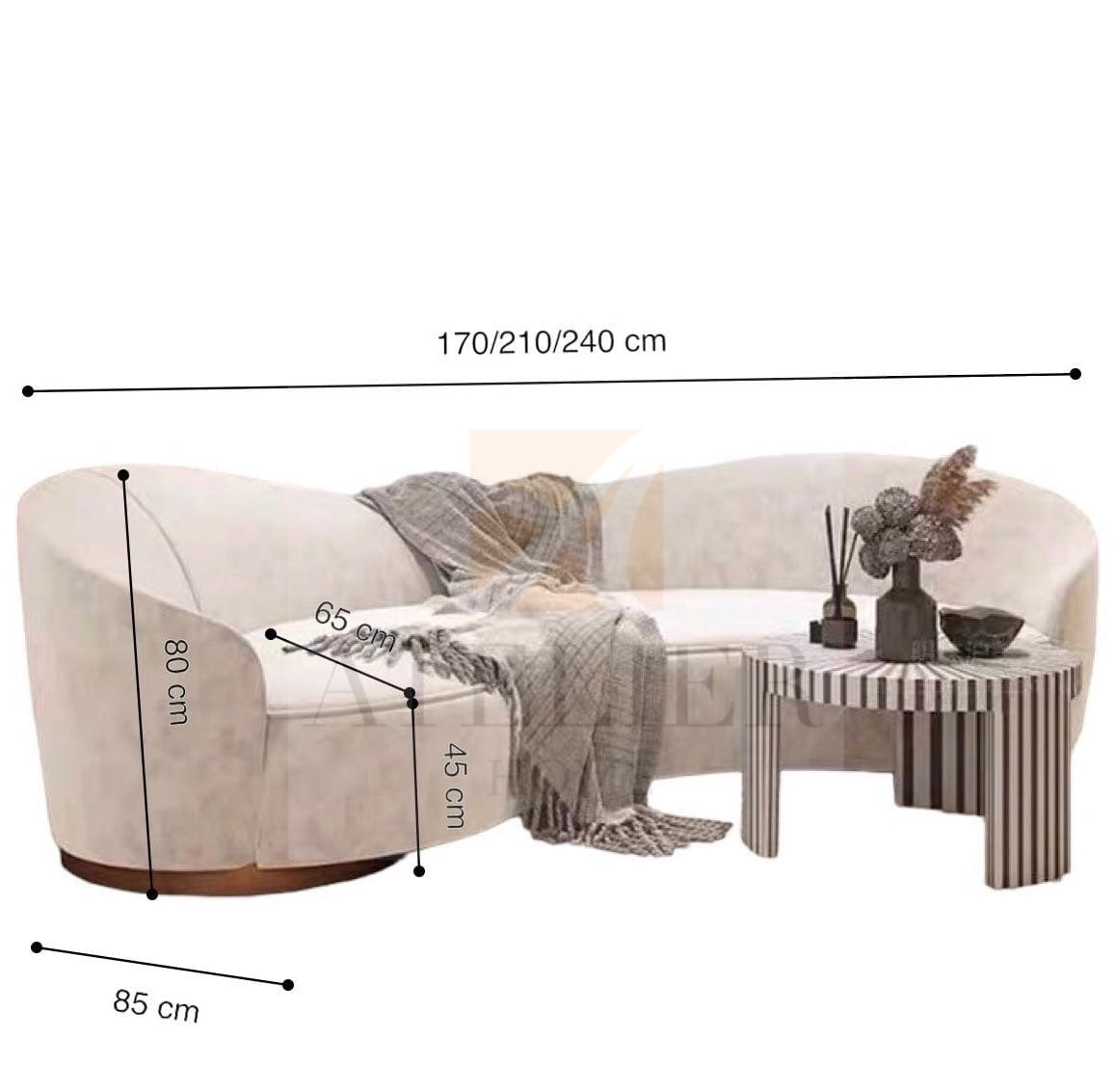 Caven Curve Sofa