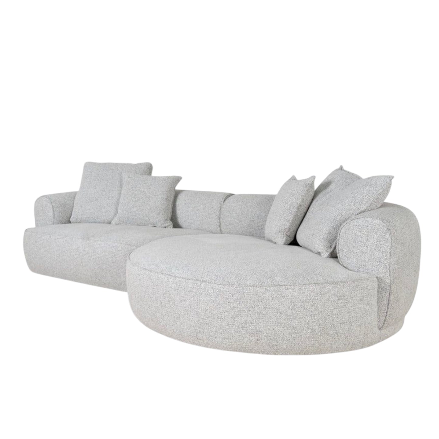 Reikson Sectional Round Chaise Sofa