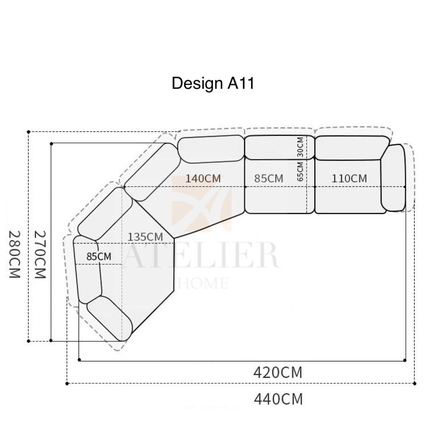 Floria Scratch Resistant Adjustable Backrest Sofa