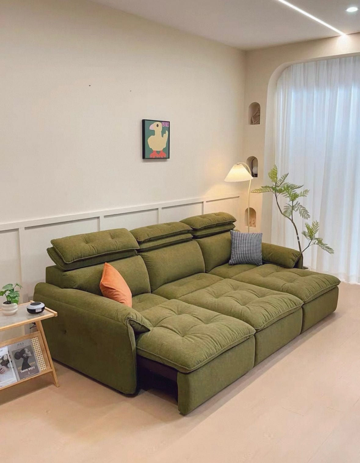 Greken Scratch Resistant Electric Extendable Sofa Bed