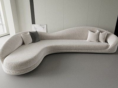 Casen Performance Boucle Curve Sofa