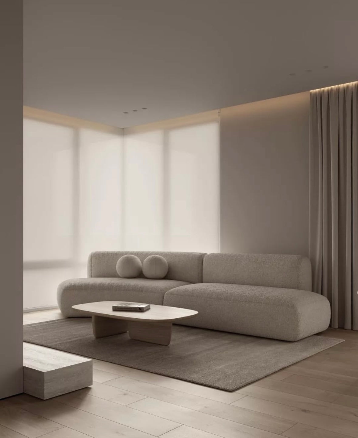 Liam Curve Sofa