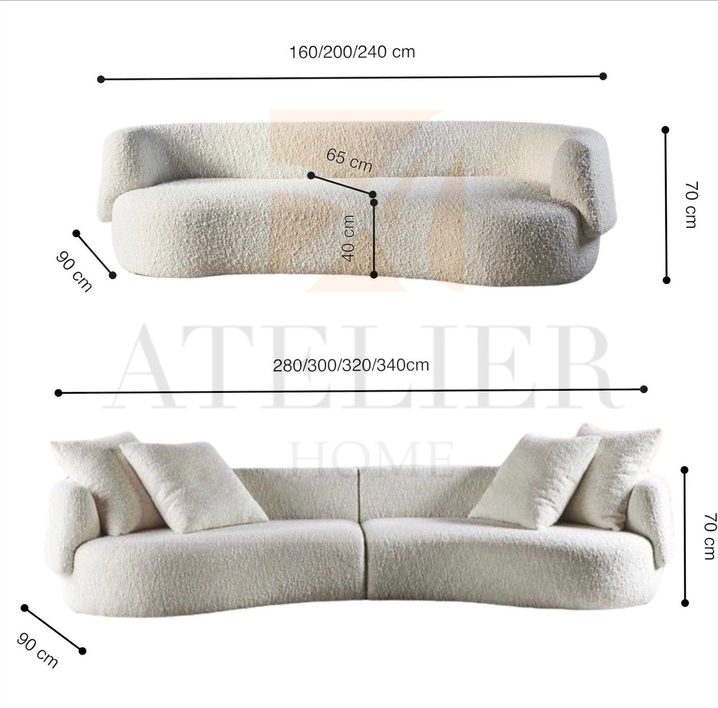 Evan Curve Sofa