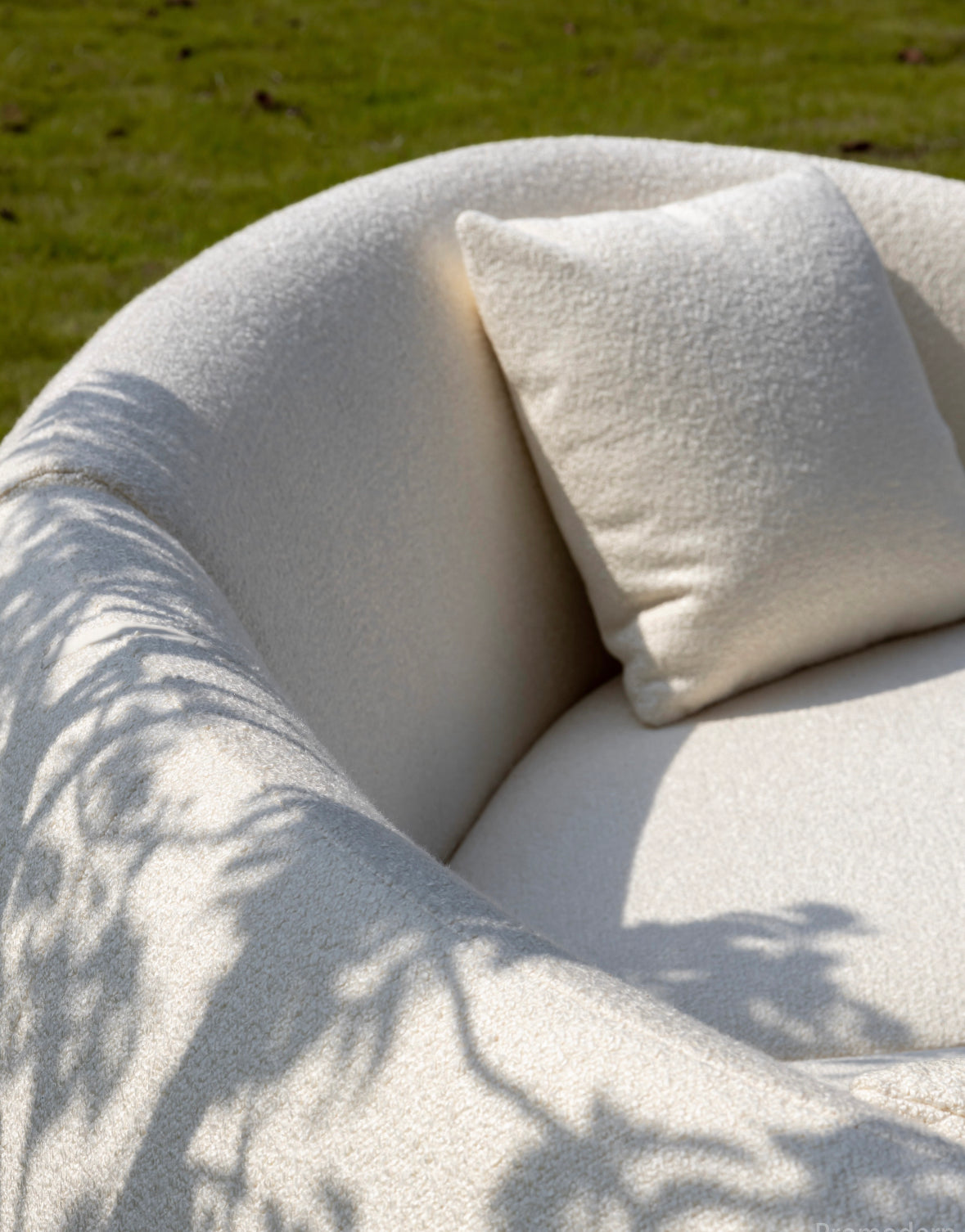Giselle Performance Boucle Curve Sofa