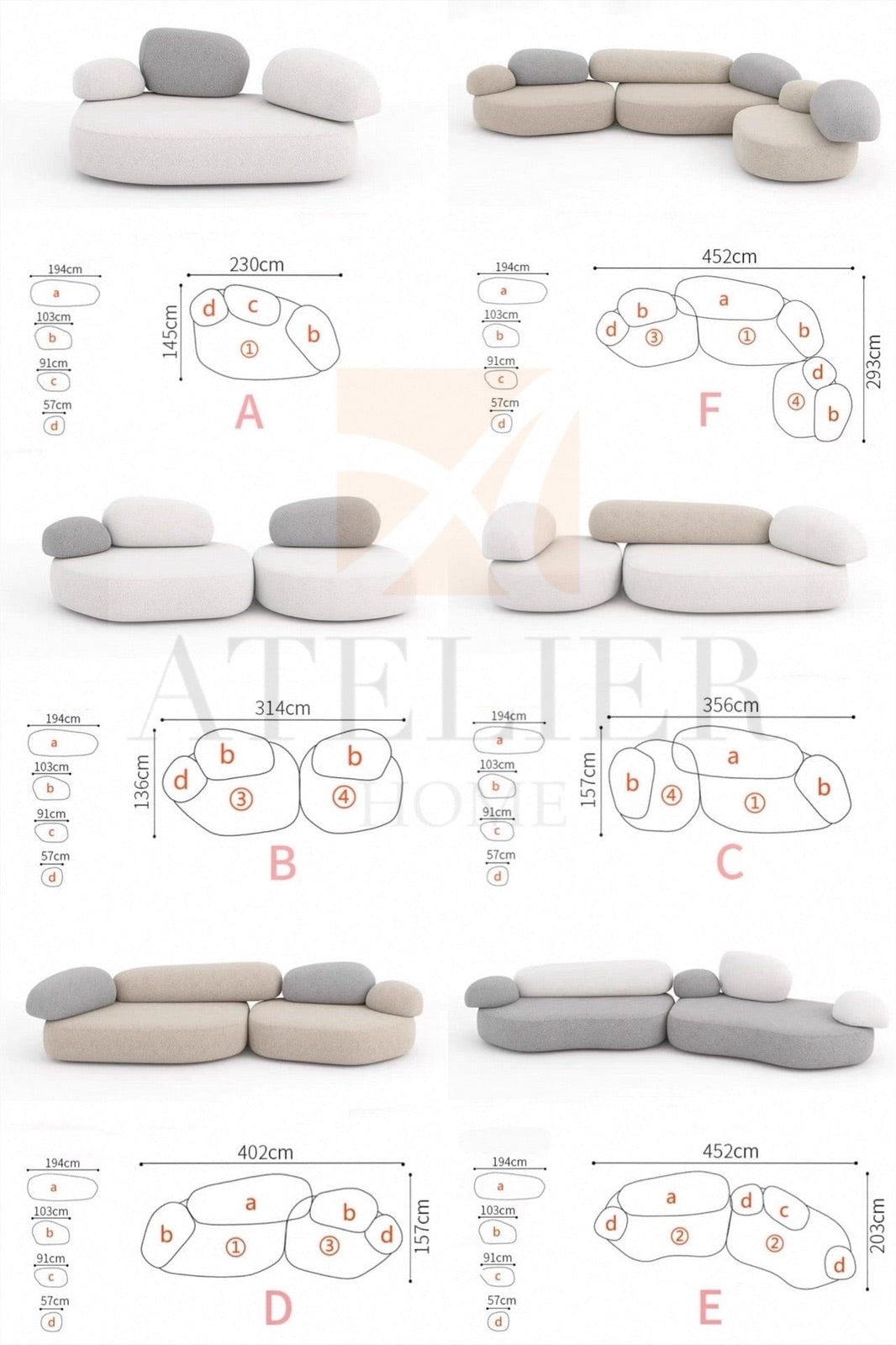 Pebble Curve Sofa