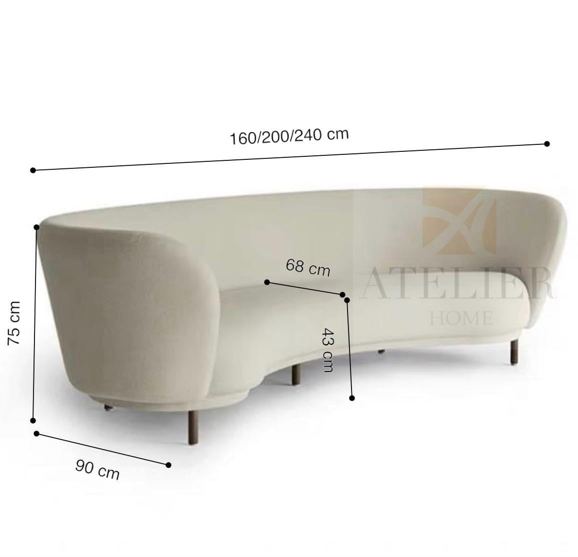Jen Curve Sofa