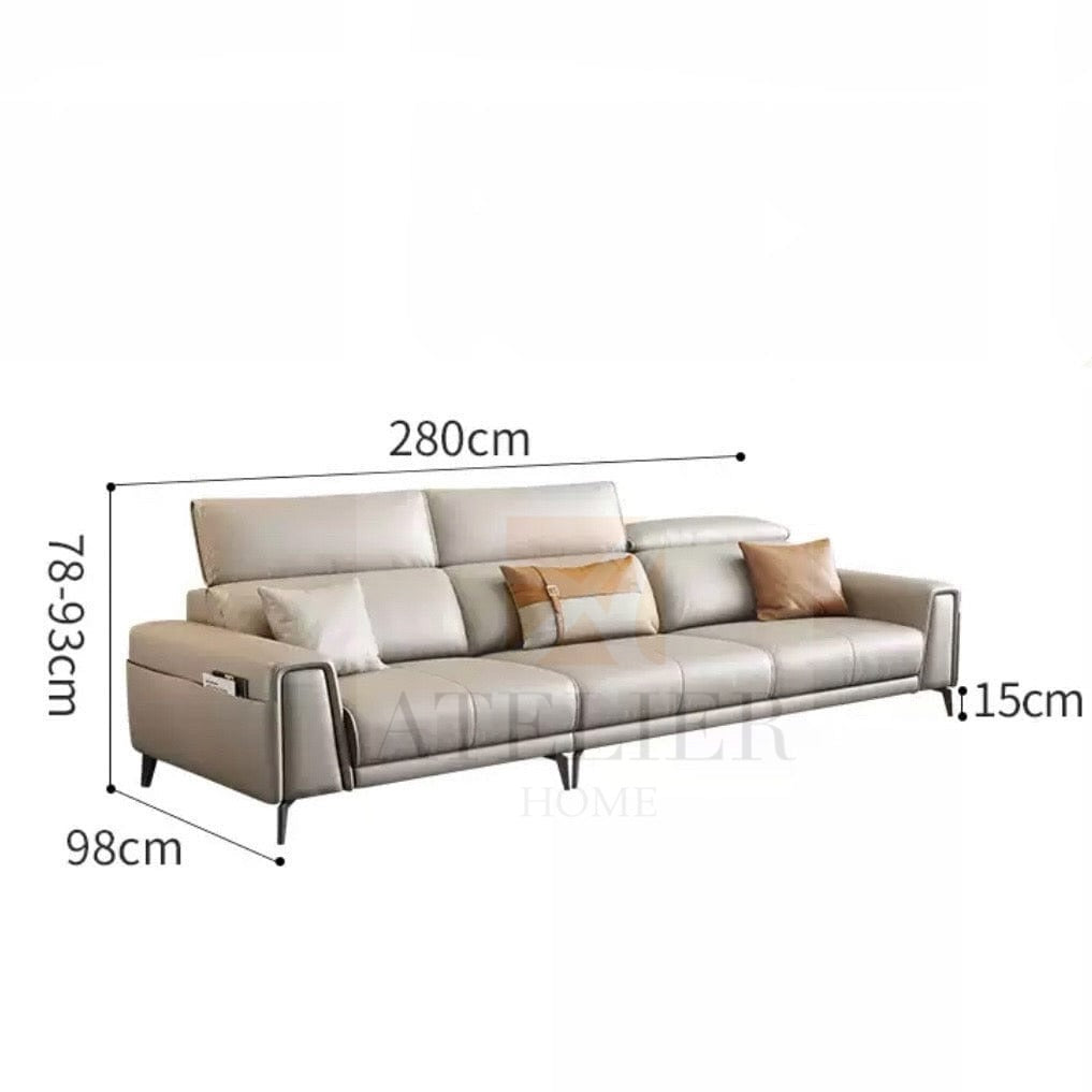 Kaiser Sectional Leather Sofa