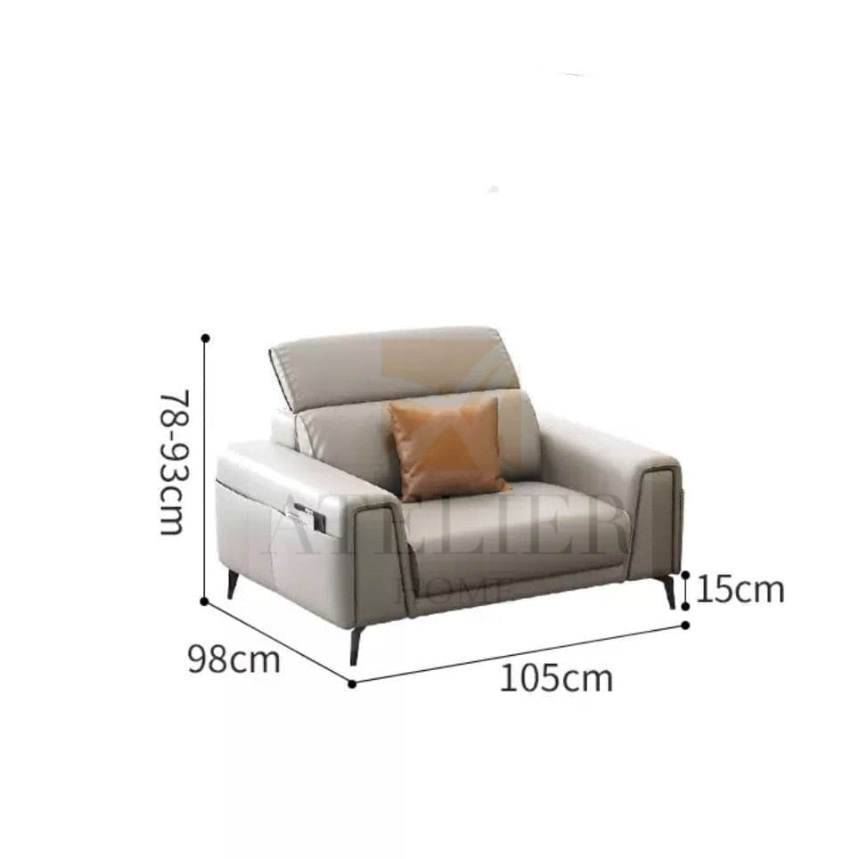 Kaiser Sectional Leather Sofa