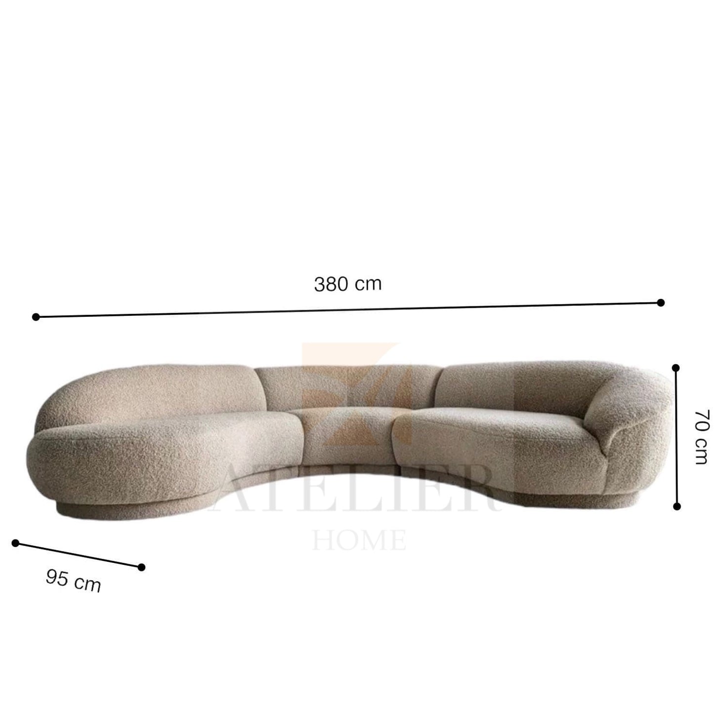 Larisey Sectional Curve Sofa