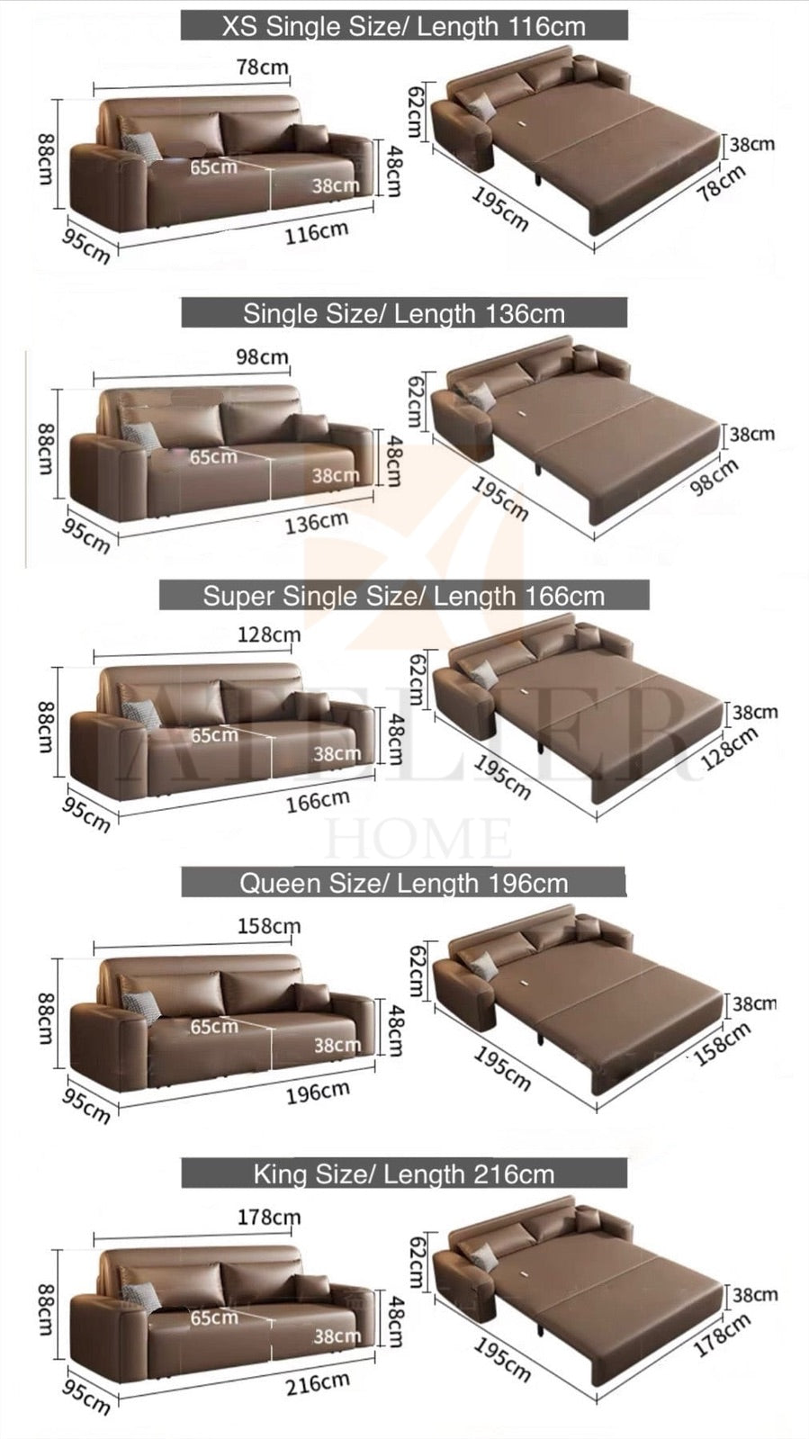 Dillion Electric Sofa Bed