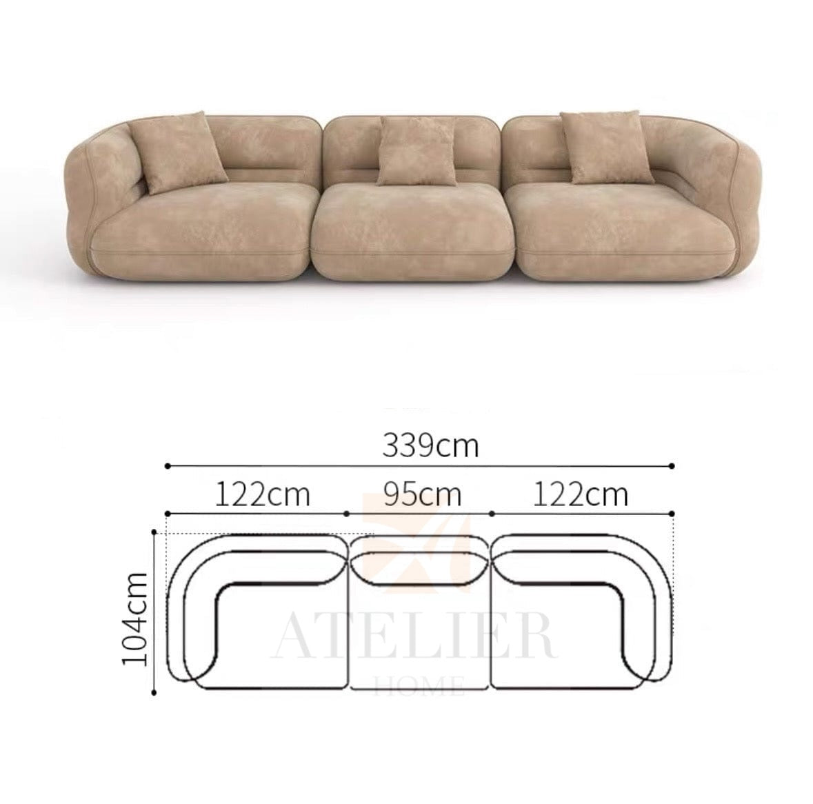 Gayle Sectional Curve Sofa