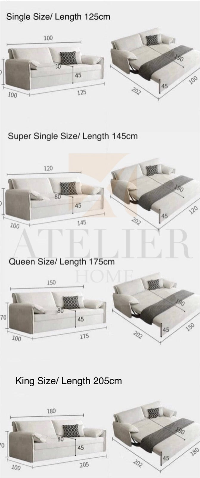 Elison Scratch Resistant Hydraulic Lift Sofa Bed