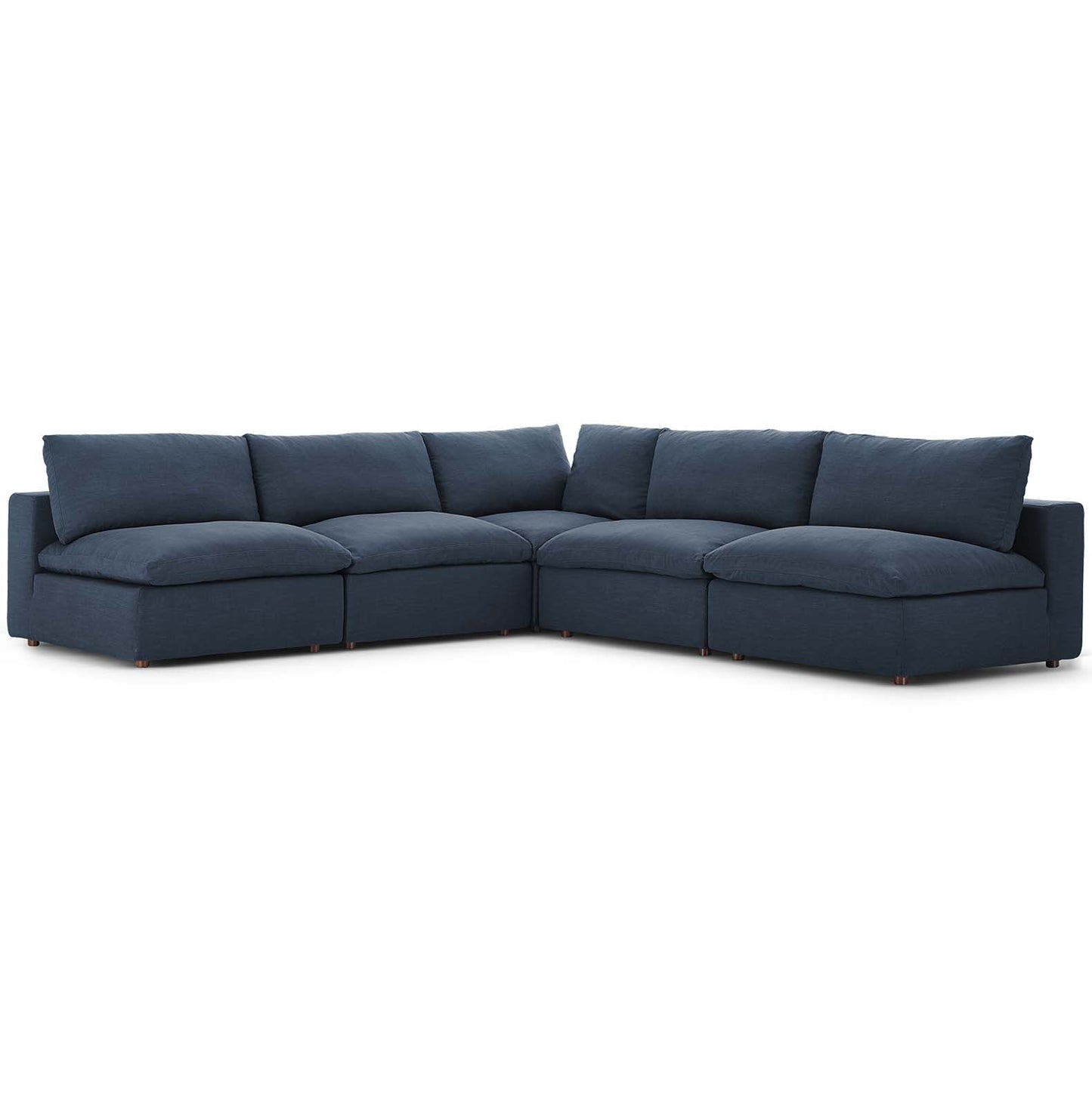 Modern Commix Down Filled Overstuffed 5 Piece Sectional Sofa Set - EEI-3360