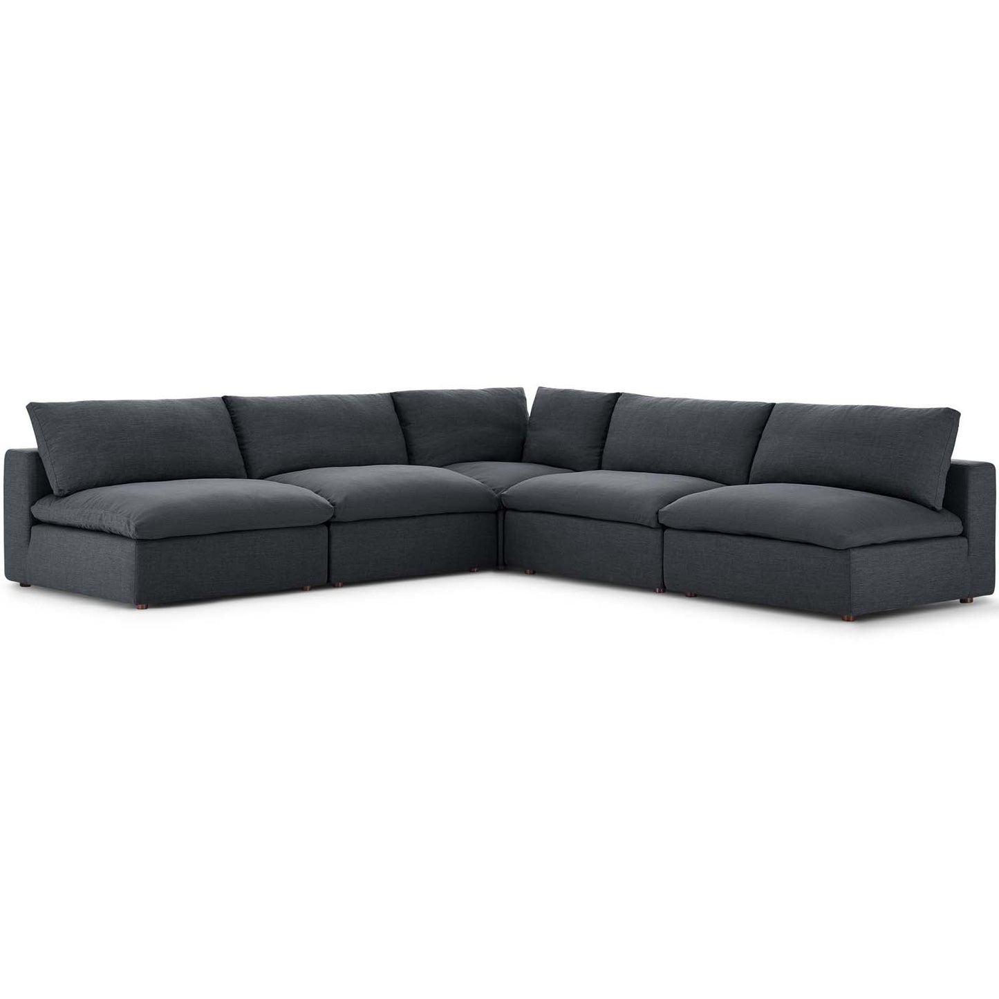 Modern Commix Down Filled Overstuffed 5 Piece Sectional Sofa Set - EEI-3360