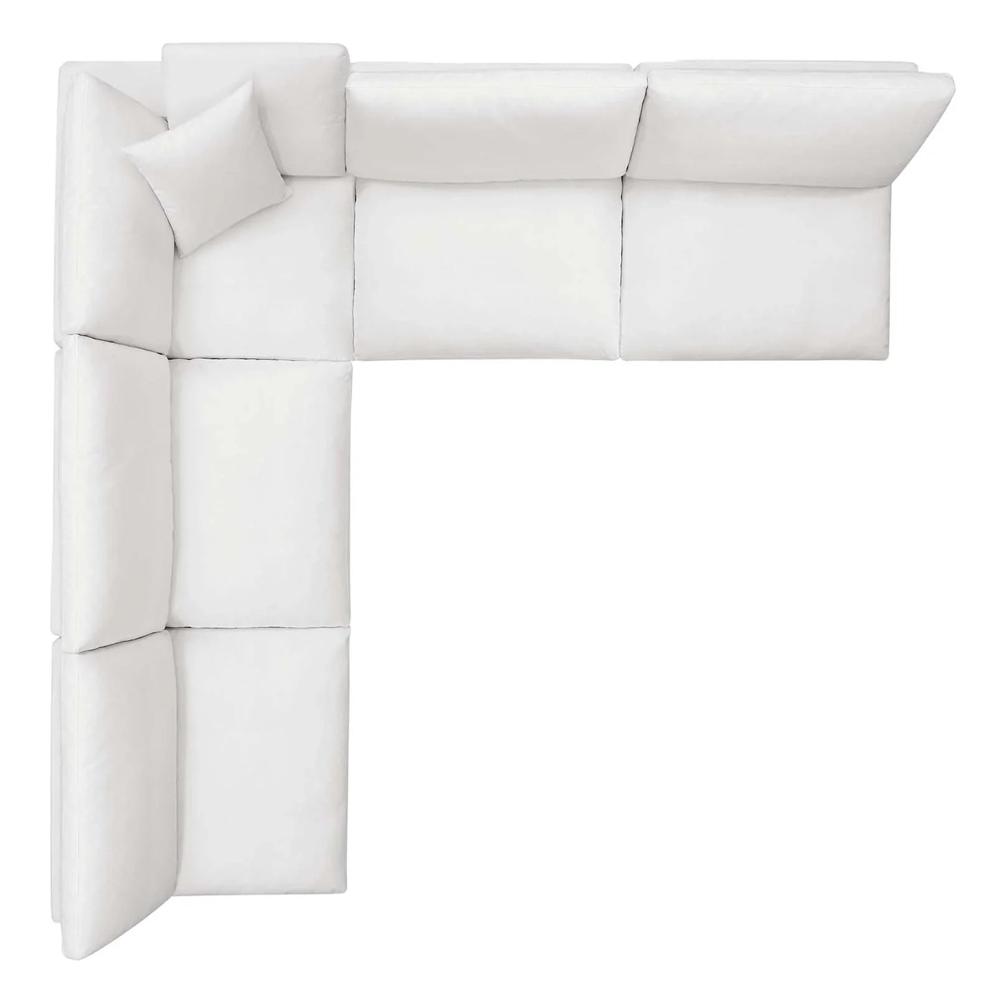 Modern Commix Down Filled Overstuffed 5 Piece Sectional Sofa Set - EEI-3360