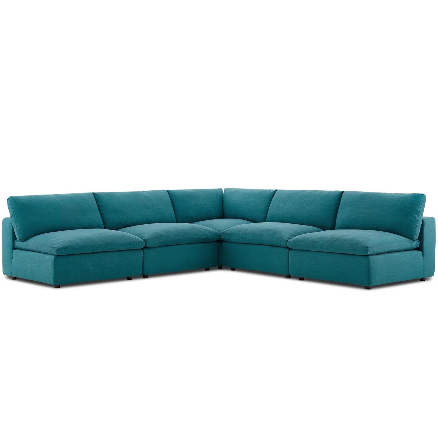 Modern Commix Down Filled Overstuffed 5 Piece Sectional Sofa Set - EEI-3360