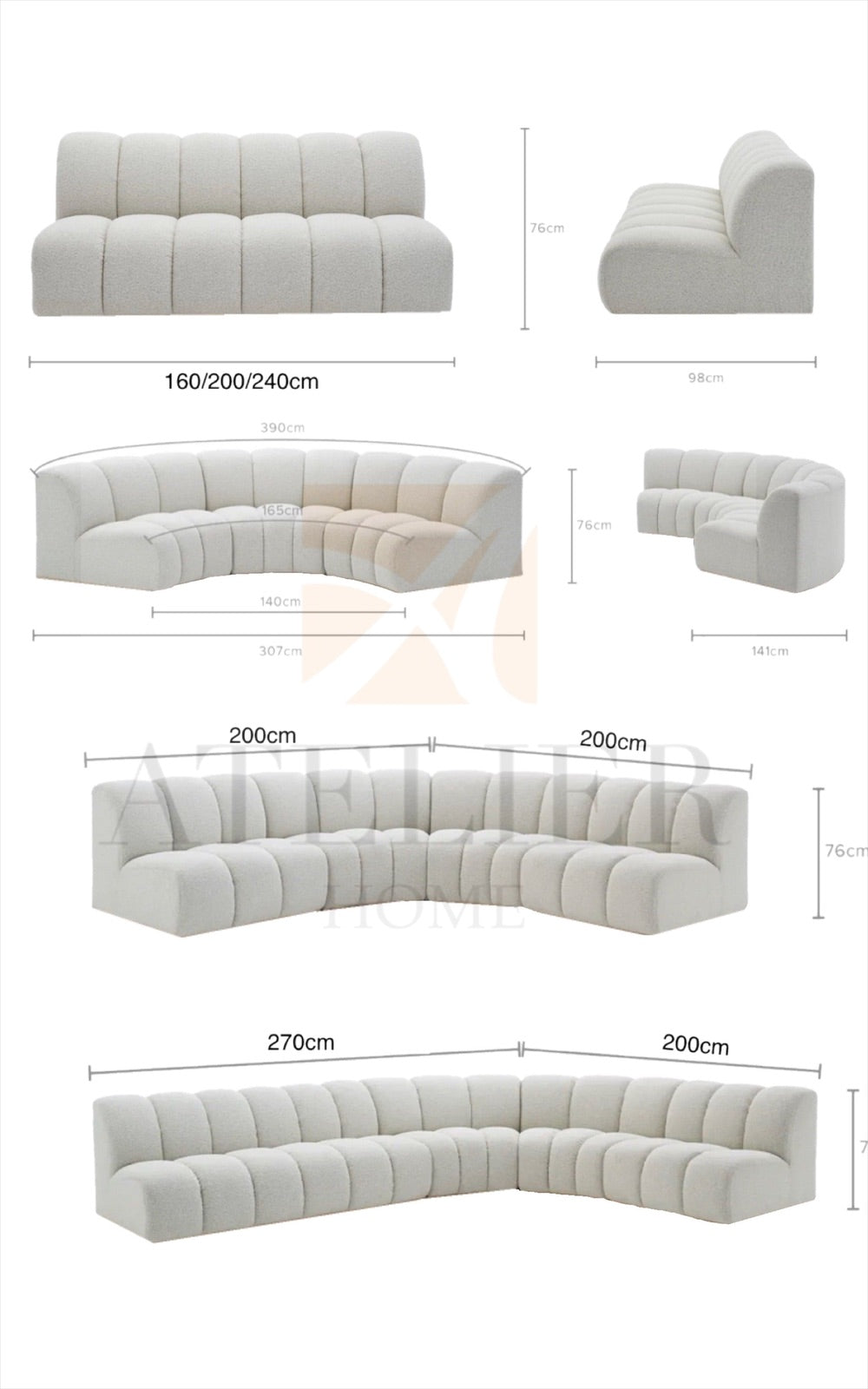 Lasalle Sectional Curve Sofa