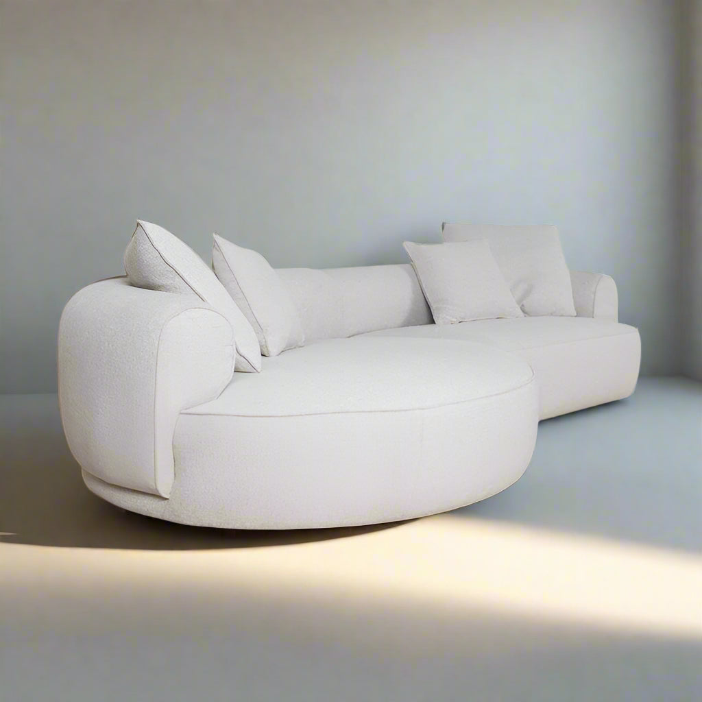 CLC10080-KJ Left Chaise Sofa - Coral Beige