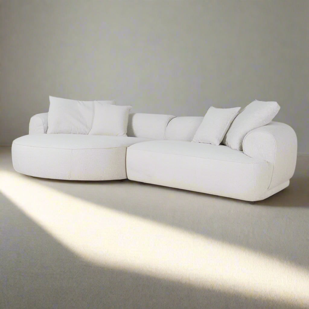 CLC10080-KJ Left Chaise Sofa - Coral Beige