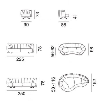 Home Atelier Abe Performance Boucle Curve Sofa