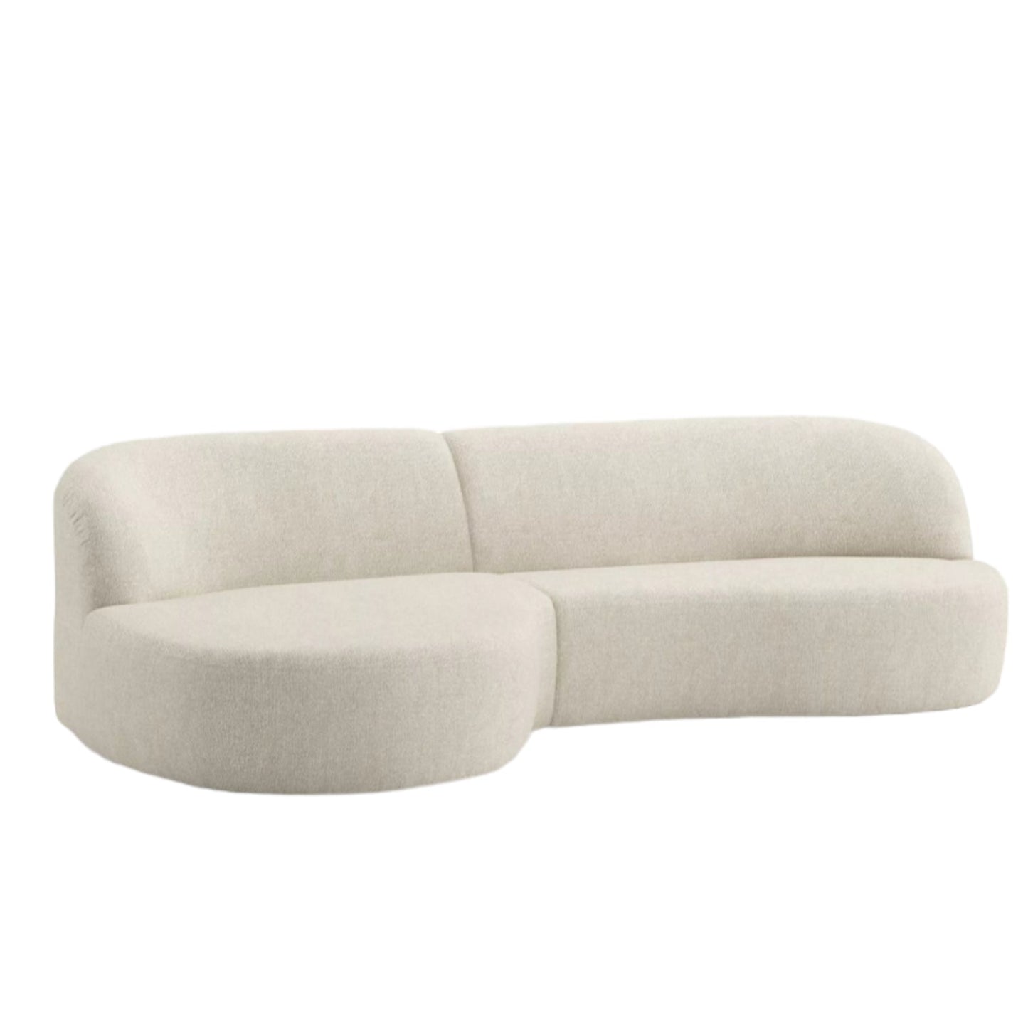 Home Atelier Adell Designer Sectional Round Chaise Sofa