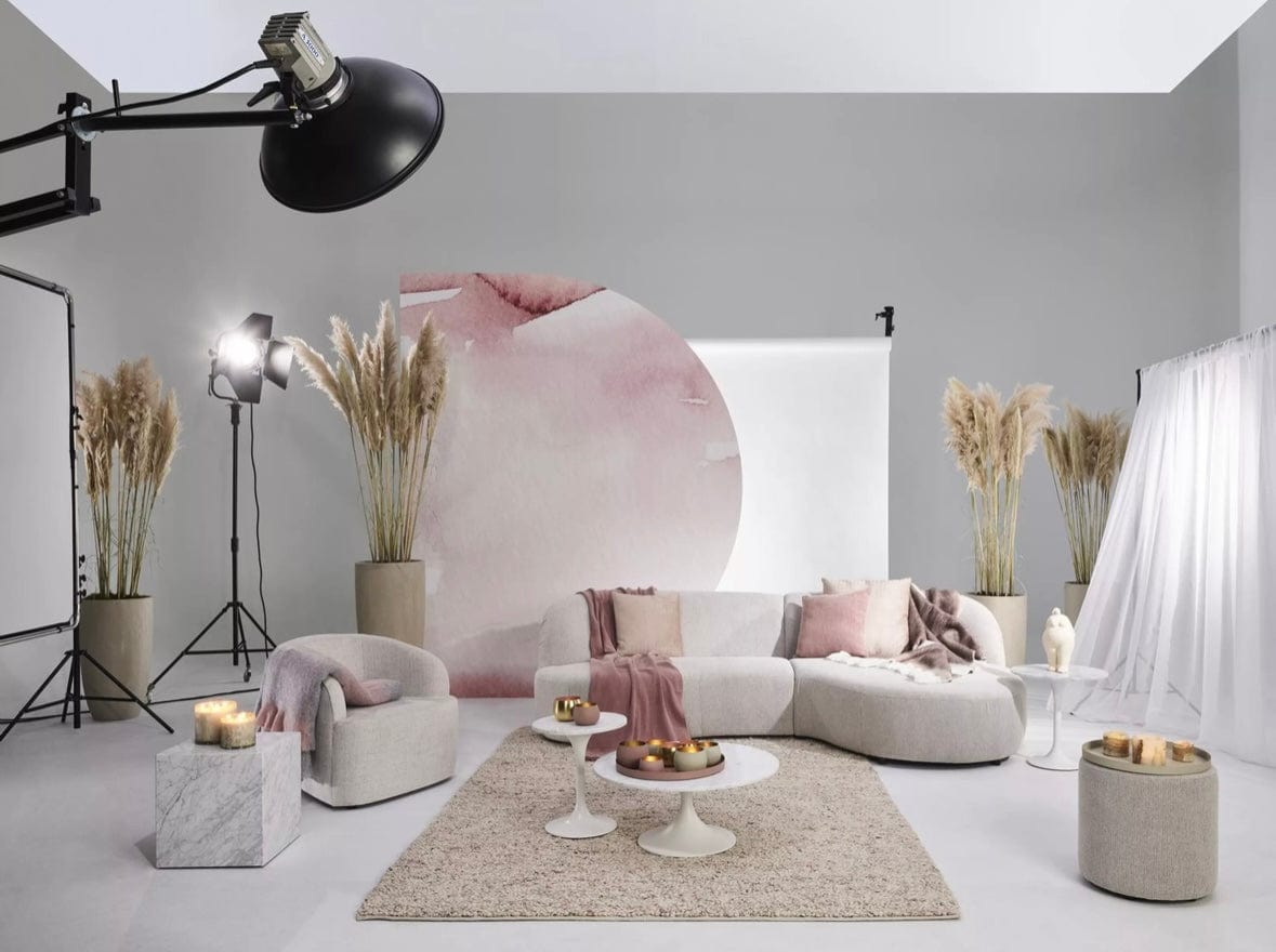 Home Atelier Adell Designer Sectional Round Chaise Sofa