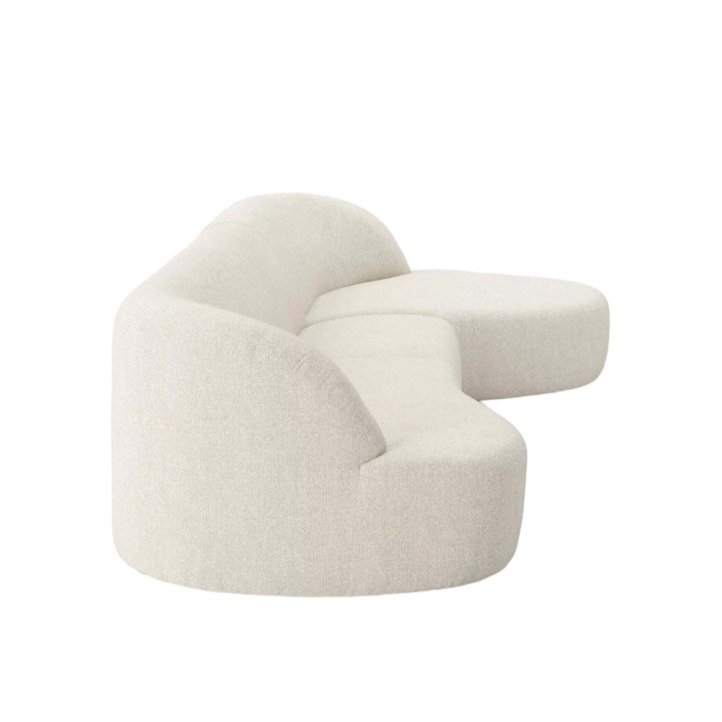 Home Atelier Adell Designer Sectional Round Chaise Sofa