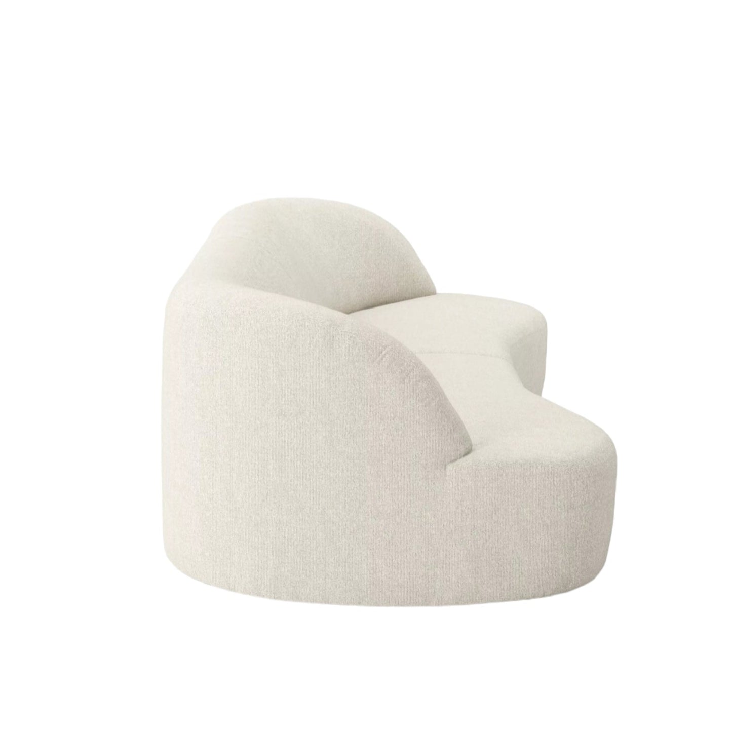 Home Atelier Adell Designer Sectional Round Chaise Sofa