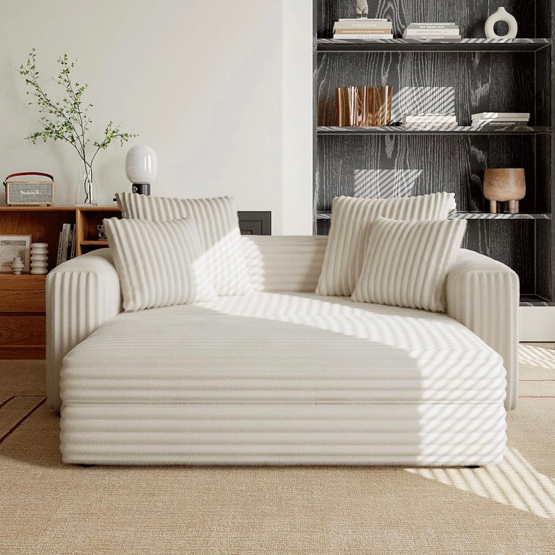 Home Atelier Akena Scratch Resistant Corduroy Sofa Bed